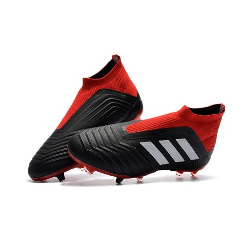 fodboldstøvler Adidas Predator 18+ FG Damer - Sort Rød_2.jpg